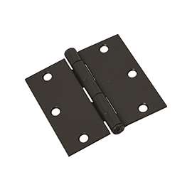 National Hardware N830-203 Door Hinge, Steel, Oil-Rubbed Bronze, Non-Rising, Removable Pin, Full-Mortise Mounting