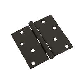 National Hardware 830204 Door Hinge, Steel, Oil-Rubbed Bronze, Non-Rising, Removable Pin, Full-Mortise Mounting, 55 lb