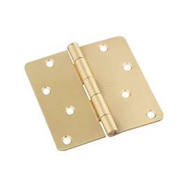 National Hardware N830-229 Door Hinge, Cold Rolled Steel, Satin Brass, Non-Rising, Removable Pin, Full-Mortise Mounting