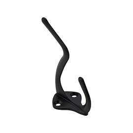 National Hardware SPB1435 N830-163 Coat and Hat Hook, 2-Hook, Zinc, Oil-Rubbed Bronze