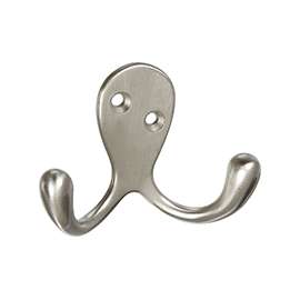 National Hardware SPB1430 N830-152 Robe Hook, Zinc, Satin Nickel