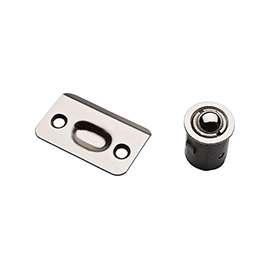 National Hardware SPB1440 Series N830-107 Ball Catch, Steel, Satin Nickel