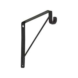 National Hardware S822-092 Shelf and Rod Bracket, 125 lb, Steel, Oil-Rubbed Bronze