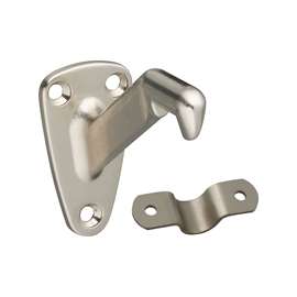 National Hardware N830-117 Heavy-Duty Handrail Bracket, 250 lb, Die-Cast Zinc, Satin Nickel