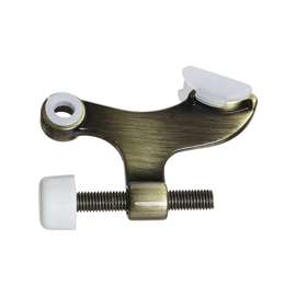 National Hardware N830-253 Hinge-Pin Door Stop, Zinc, Antique Brass