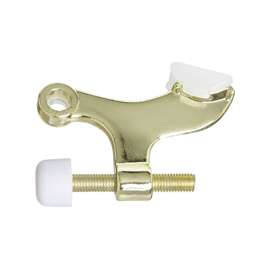 National Hardware N830-254 Hinge Pin Door Stop, Die-Cast Zinc, Polished Brass