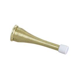 National Hardware N830-156 Door Stop, 3 in Projection, Steel, Polished Brass