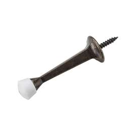 National Hardware N830-135 Door Stop, 3 in Projection, Zinc, Antique Brass