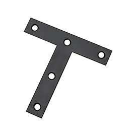 National Hardware 116BC Series N266-470 T-Plate, 4 in L, 3/4 in W, 0.07 in Thick, Steel
