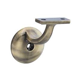 National Hardware N830-125 Handrail Bracket, 250 lb, Zinc, Antique Brass