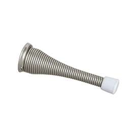 National Hardware N830-167 Door Stop, 3-3/4 in Projection, Steel, Satin Nickel