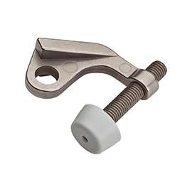 National Hardware N830-278 Hinge Pin Door Stop, 9/32 in Dia Base, Zinc, Satin Nickel