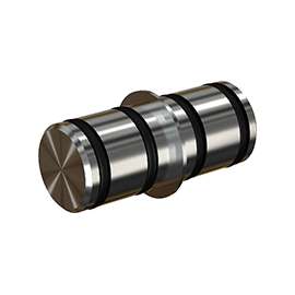 National Hardware N187-002 Sliding Door Hardware Connecting Adapter, Steel, Stainless Steel