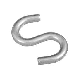 National Hardware N273-425 S-Hook, 125 lb Working Load, 0.262 in Dia Wire, Steel, Zinc