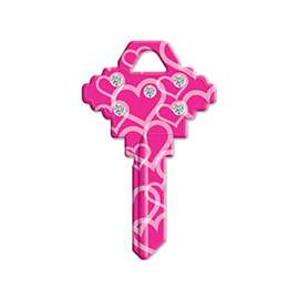 HY-KO 16005SC1-HTS Key Blank, Brass, Painted