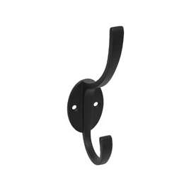 National Hardware V8009 N806-820 Coat and Hat Hook, 2-Hook, Zinc, Oil-Rubbed Bronze