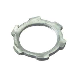 Halex 26191 Conduit Locknut, 1/2 in, Steel, Zinc