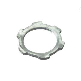 Halex 26190 Conduit Locknut, 1/2 in, Steel, Zinc
