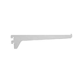 ProSource 25227PHL-PS Single and Utility Shelf Bracket, 75 lb/Pair, 10 in L, 2-1/2 in H, Steel, White
