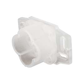Prime-Line R 7131 Drawer Track Backplate, 7/8 in L, 1-13/16 in W, Plastic