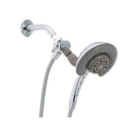 DELTA 76950D 2-in-1 Shower Head, 4-Spray Function, 60 in L Hose, Chrome