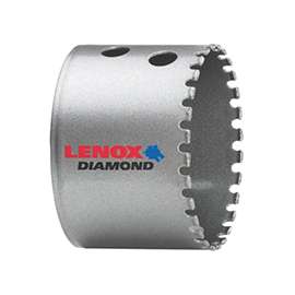 Lenox 12120 Hole Saw, 2-1/2 in Dia, 1-5/8 in D Cutting, Diamond Cutting Edge