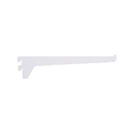 ProSource 25228PHL-PS Single and Utility Shelf Bracket, 90 lb/Pair, 12 in L, 2-1/2 in H, Steel, White
