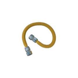 BrassCraft ProCoat Series CSSC22-48P Gas Connector, 3/4 x 3/4 in, Stainless Steel, 48 in L