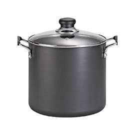 T-fal B3626274 Stock Pot, 12 qt Capacity, Aluminum