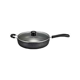 T-fal B3629064 Fry Pan, 12 in Dia, Aluminum, Black, Non-Stick: Yes, Dishwasher Safe: Yes