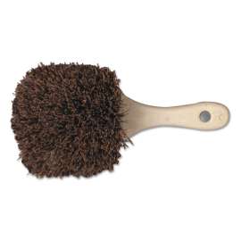 Utility Brush, Palmyra Bristle, Plastic, 8 1/2", Tan Handle