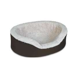 Aspenpet 27175 Pet Lounger, 36 in L, 24 in W, Oval, Twill Pattern, Orthopedic Polyurethane Foam Fill, Assorted