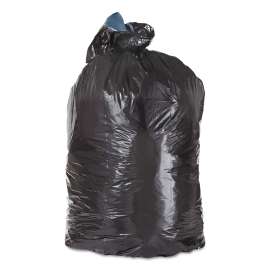 Low-Density Can Liners, 45 gal, 3 mil, 23" x 46", Black, 100/Carton
