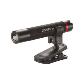 Coast TT75331CP Inspection Flashlight, AAA Battery, Alkaline Battery, LED Lamp, 32 Lumens, Mini-Flood Beam, Black