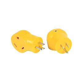PowerGrip 55325 Adapter, 30 A Female, 15 A Male, 125 V, Male, Female