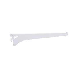 ProSource 25219PHL-PS Heavy-Duty and Single Track Shelf Bracket, 90 lb/Pair, 12 in L, 2-3/8 in H, Steel, White