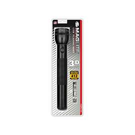 MagLite ST3D016 Flashlight, 4.5 V, LED Lamp, Alkaline Battery, Black