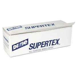 Waxed Paper with Wet Wax Food Wrap, 12" x 750 ft, White, 6/Carton