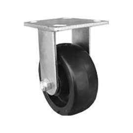 Shepherd Hardware 9389 Rigid Caster, 5 in Dia Wheel, 2 in W Wheel, Polypropylene Wheel, 500 lb