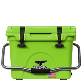 ORCA ORCL020 Cooler, 20 qt Capacity, Lime, 10 days Ice Retention
