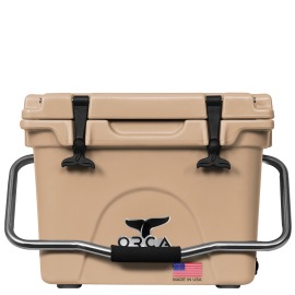ORCA ORCT020 Cooler, 20 qt Capacity, Tan, Up to 10 days Ice Retention