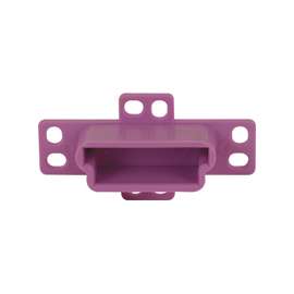 Prime-Line R 7133 Drawer Track Backplate, 3/4 in L, 2-3/4 in W, Nylon/Steel