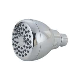 Boston Harbor B11041CP Shower Head, 1.75 gpm, 1/2-14 NPT Connection, Threaded, 1-Spray Function, Plastic, Chrome