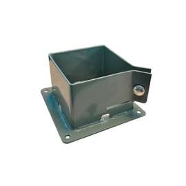 Pylex 13042 Post Base, Steel, Powder-Coated