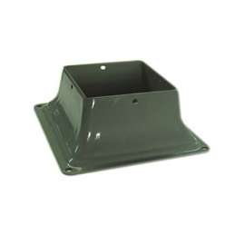 Pylex 13045 Post Base, Steel, Powder-Coated