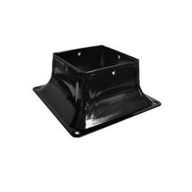 Pylex 13048 Post Base, Steel, Powder-Coated
