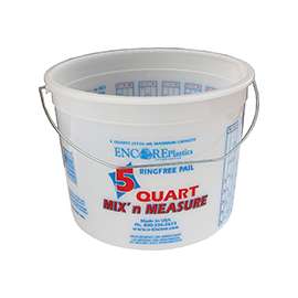 ENCORE Plastics 05166 Paint Container, 5 qt Capacity, Plastic