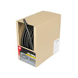 GB FLX-5010B Split Tubing, 1/2 in Dia, 100 ft L, Polypropylene, Black