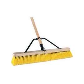 Quickie 00857SUS Push Broom, 24 in Sweep Face, Polypropylene Bristle, Wood Handle