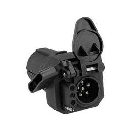 HOPKINS Multi-Tow 47565 Trailer Adapter, 6-Pole, Plastic Housing Material, Black